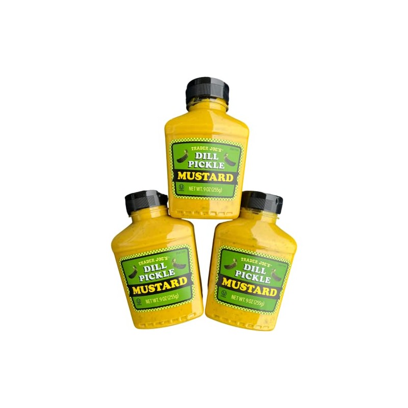Trader Joe's Dill Pickle Mustard (3 Bottles), Kosher