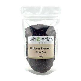Hibiscus Flowers Fine Cut Loose Tea 100g - Wholerich Foods