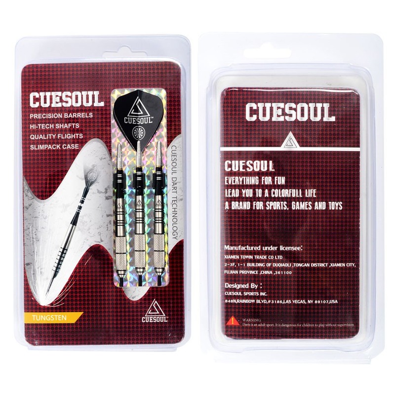 CUESOUL Tungsten Steel Tip Darts- Precise Barrels 22/24/26 Grams 90%