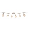 GLOBE Electric 59865 Spence 6-Light Foldable Track Lighting, Brushed Nickel,