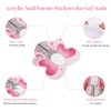 BQAN 100PCS Nail Forms for Builder Gel, Self Adhesive Nail