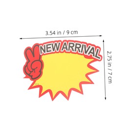 DOITOOL 200pcs Blank Price Labels Pricing Tags for Retail Stores and Supermarkets Easy to Write and Attach for Signs and Displays