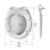 R&T Round Toilet Seat with Night Light Sound-activated Sensing Light