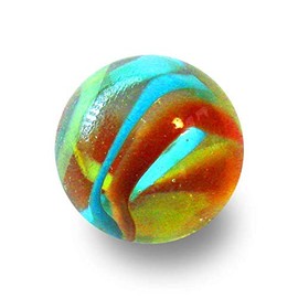 mesbilles MeineMurmeln 4 Baubles Parrot 25 mm Glass Marbles