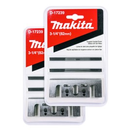 Makita 2 Pack 8 Pc - 3 1 4 Planer Blade Double Edge Set For Planers - Cutting For Hard Wood - 3-1/4" Tungsten Carbide | 2-Piece Blade
