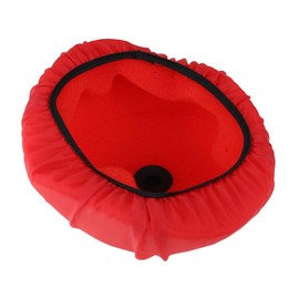 Universal Motorcycle Air Filter Dustproof Sand Cover Engine Cleaning Air Filter Wrap Fit for dirt bike (RED)