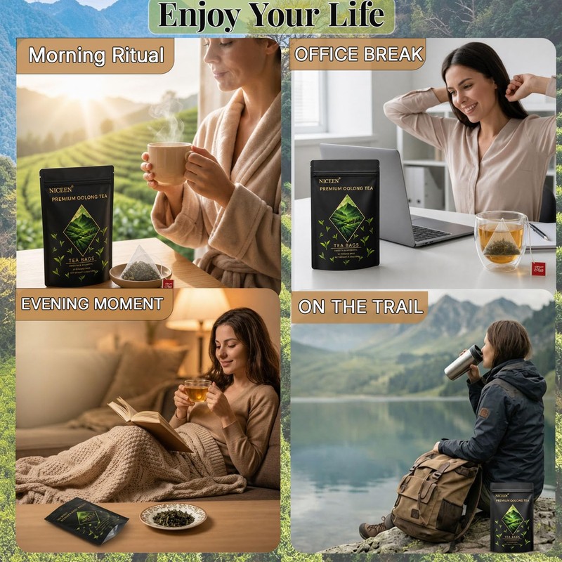 Niceen Oolong Tea Bags, 4g*30 Tea Bags, Selected Whole Leaf