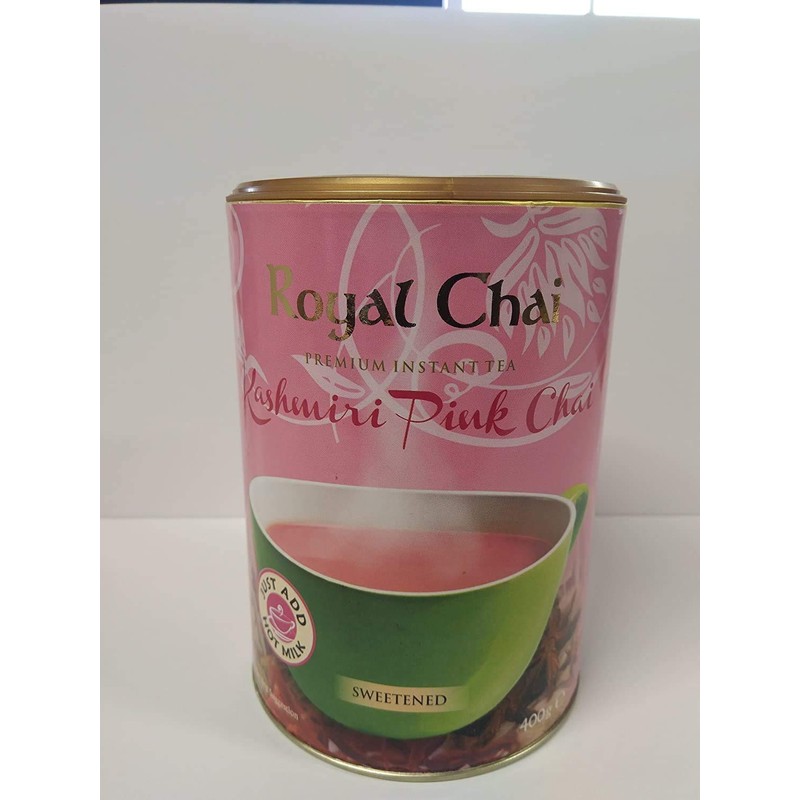 Royal Chai Kashmiri Pink Sweetened Tub 400g (Pack of 2)