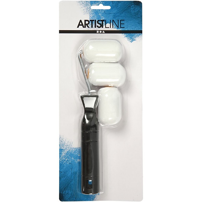 Creativ Foam Paint Rollers, 6cm, 1 Set - Perfect for