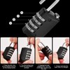 mizikuu Pack of 6 Padlock Combination Lock, 4 Digit Lock
