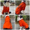 Dogs Waterproof Jacket, Lightweight Waterproof Jacket Reflective Safety Dog Raincoat