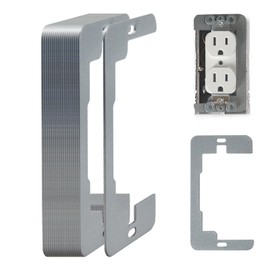 XIFOWE Receptacle Spacers, 20 PCS Insulated Coated Metal Wall Plate Spacer, Leveling Plates Flat Fixing Outlet Spacers for Electrical Box Wall Plates for Electrical Outlets Escutcheon Plate Gasket