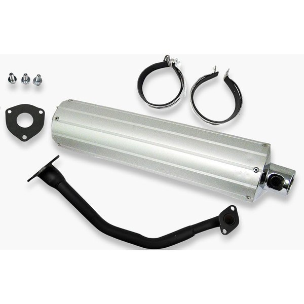 Complete Exhaust Muffler System with Pipe and Gasket for GY6