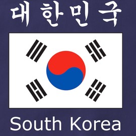 CafePress South Korea Flag Apron (Dark) Kitchen Apron with Pockets, Grilling Apron, Baking Apron