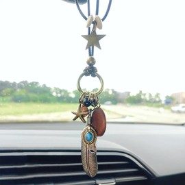 Vintage Car Accessories Car Hanging Ornament, Rear View Mirror Accessories Car Mirror Hanging Accessories, Cool Retro Necklace Clothing Accessories, Car Interior Charms Home Decor