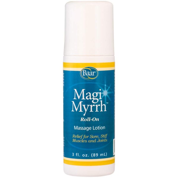 Magi Myrrh Massage Lotion Roll-On, Helps Relieve Sore, Stiff Muscles and Joints, 3 fl. oz.
