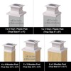 Dynaming 6 Pack Solar Post Cap Lights Outdoor with Flickering