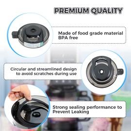 DRELD Outer Bowl Lid Replacement for Ninja NC301/NC299AMZ/NC300 Ice Cream Maker - Dishwasher Safe Clear Lid (No Paddle) (Compatible NC201/NC101 Series)