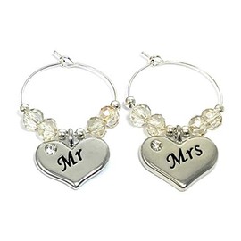 Libby's Market Place Mr and Mrs Glass Charms