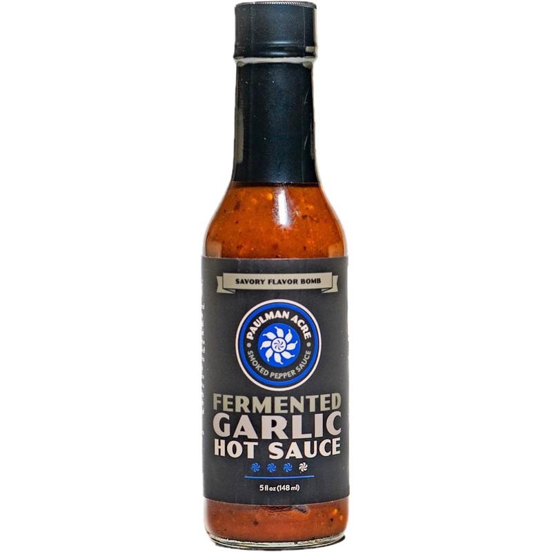 Paulman Acre: Fermented Garlic Hot Sauce (5floz) Fermented Scotch Bonnet