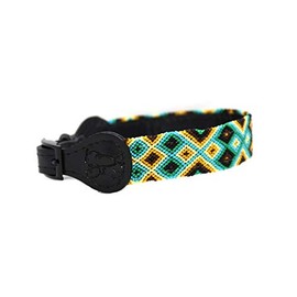 Dakini Collar Artesanal para Perro con Acabados de Lujo. Extra Resistente. Hecho a Mano en comunidades chiapanecas. (AK´ubal, S)