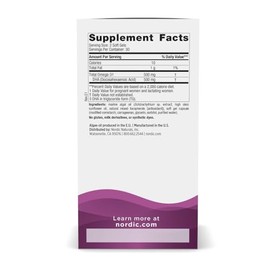 Nordic Naturals Vegan Prenatal DHA, Unflavored - 500 mg Plant-Based DHA - 60 Soft Gels - Supports Brain Development in Babies  Healthy Pregnancy -... 