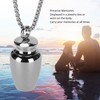 Pet Ashes Necklace Exquisite Memorial Stainless Steel Cremation Jewelry Urn