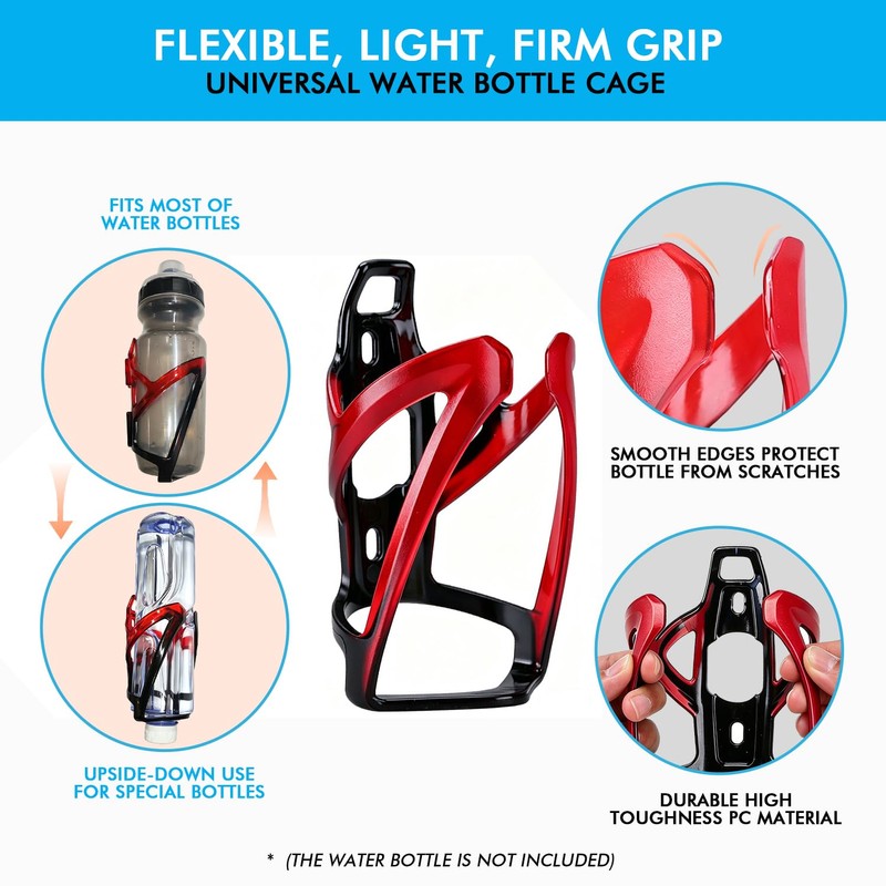 MATTISAM Bike Water Bottle Holder with Cage Mounting Base -