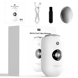JIZZU foot callus removal, premium callus removal, mini callus remover, rotary, white / JIZZU발각질제거 고급형 굳은살제거 미니 각질제거기 회전식, 화이트