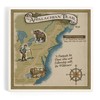 Lantern Press Appalachian Trail Map (Absorbent Ceramic Coaster, Single, Cork