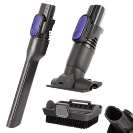 IX141 Vacuum Crevice Tool Brush Replacement Parts Compatible with Shark Pet Cordless Stick IX141 IZ462H IZ483H IZ363HT IZ361H IZ163H IZ362H Removable two-in-one for D-Shaped Tool Brush Attachments