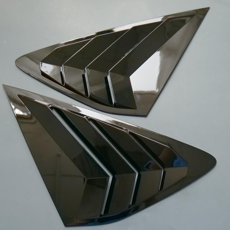 ZiWen 2X Sport Style Quarter Window Scoops Louvers for Honda