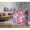 VOID Animals Christmas Purple Cushion Cover Sofa Cushion Decoration Christmas