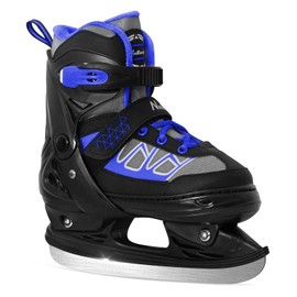 Nattork Ice Skates for Kids Boys and Girls -Adjustable Blue,Black,Pink,Purple Ice Hockey Skates,Warm and Soft Plush Lining and Enhanced Ankle Support