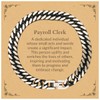 Cuban Link Chain Bracelet - Inspirational Payroll Clerk Gifts for