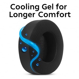Framonics Replacement Cooling Gel Earpads Ear Cushions Compatible with SteelSeries Arctis Nova Pro Wireless ONLY Headphones, Ear Pads with Breathable Sports Fabric & Cooling Gel, Extra Thick