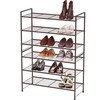 Simple Houseware 3-Tier Stackable Shoes Rack Storage Shelf, Bronze
