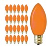 GoodBulb 7-Watt Incandescent C9 Orange Ceramic Holiday Light Bulbs |
