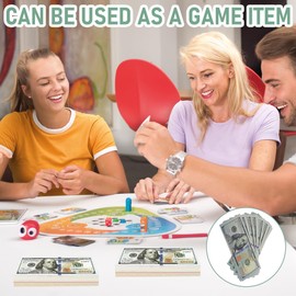 Aethryon 120 Sheets of Prop Money, Counterfeit Money, Fake Money, Fake Money Dollar for Children, Building, Fake Field Notes, Play Money Dollar Notes, 100 $