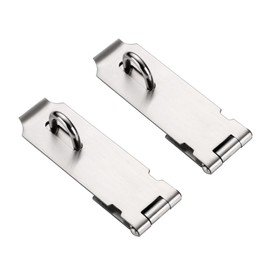 Helonge Door Hasp Latch, 5 inch Hasp Lock Stainless Steel Padlock Clasp with Screw for Door, Gate,Cabinets etc