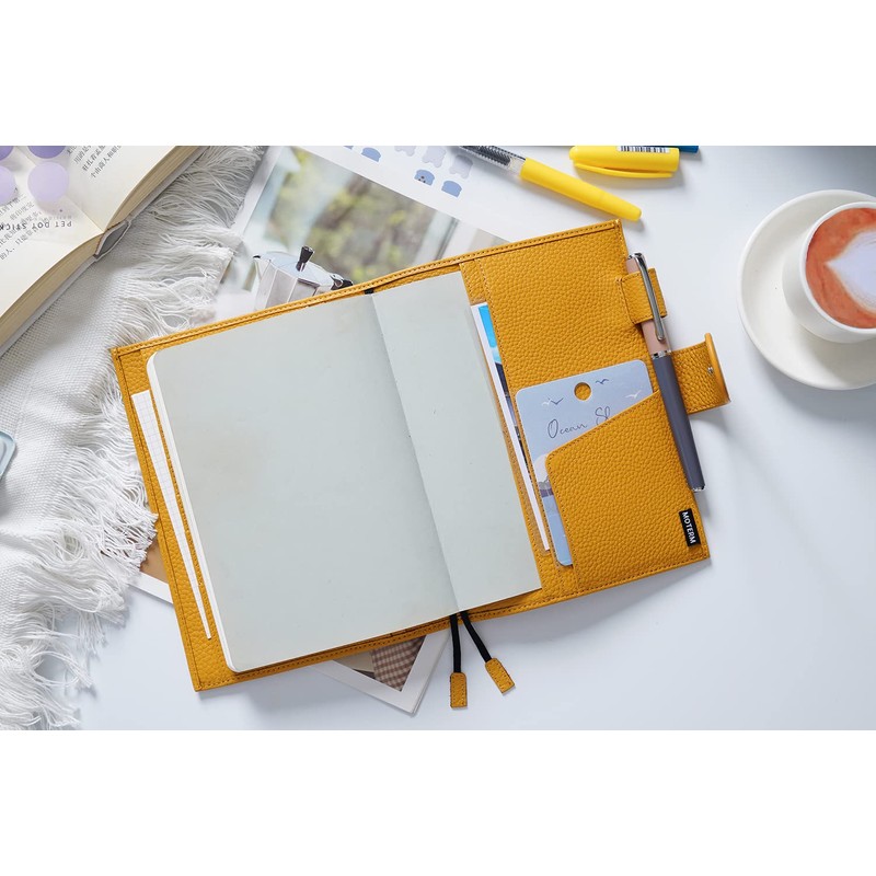 Moterm Leather Cover for Stalogy B6 - with Back Pocket,