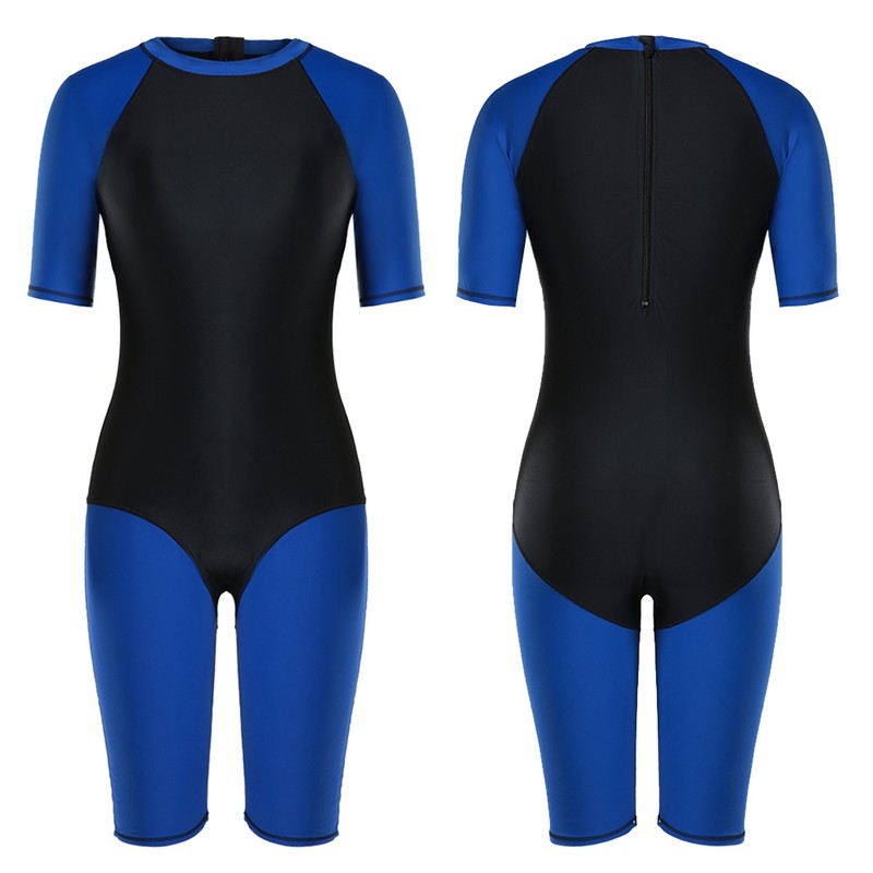 Scuba One piece Diving Snorkeling Wet Suit Short Sleeve Fast