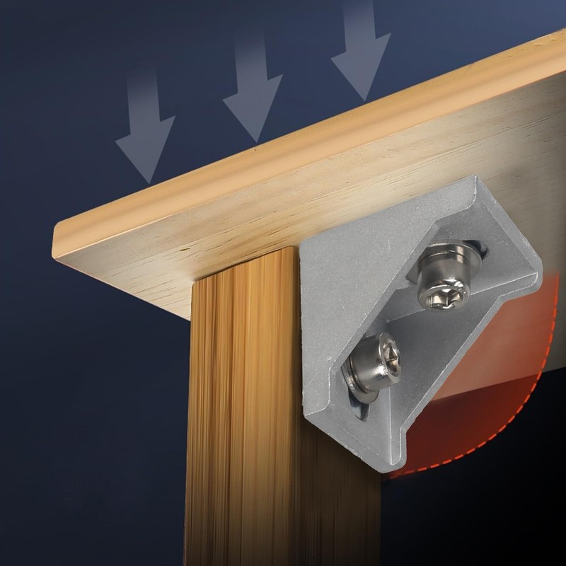 NAHUAA Mounting Material Angle Aluminium Profile 40 x 40 Groove