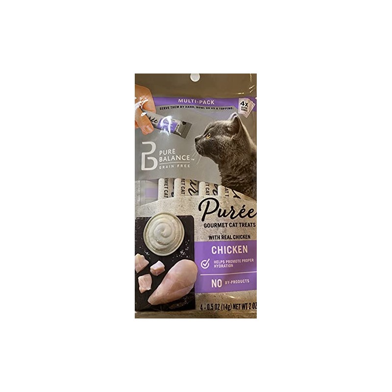 Puree Gourmet Cat Treats Chicken Grain Free - 1Pack (4