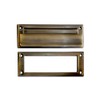 QCAA Soild Brass Mail Slot, with Solid Brass Interior Frame,