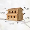 Bird House Bird Houses for Outside,6 Hole Outdoor Bird House