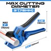 EZUVITA Ratchet PVC Pipe Cutter, Cuts Up to 3" OD