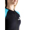 Cressi Tiburon 2 mm Short Sleeves Short Wetsuits, Black/Aquamarine, XS