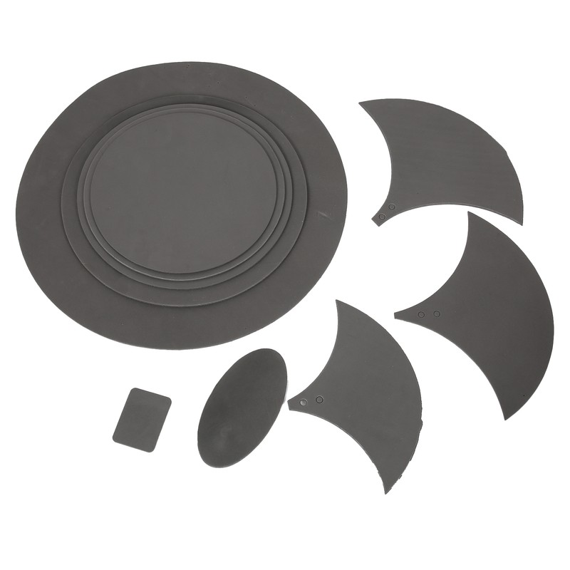10Pcs Drum Mute Pad Volume Reduction Rubber Practice Silencer Mat