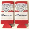 Budweiser AMERICA Logo Beer Koozie - Fits 16 oz Aluminum